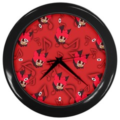 Chibi!alastor Wall Clock (black) by murosakiiro