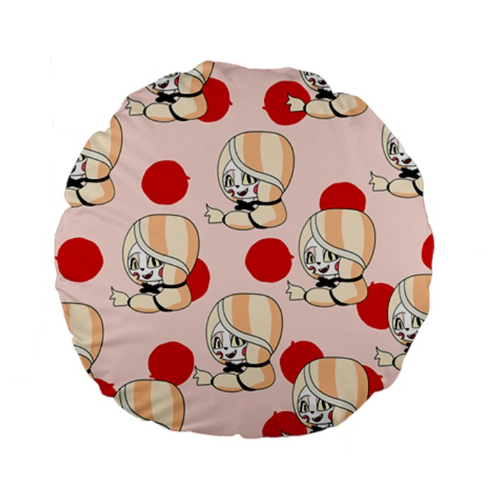 Chibi!charlie  Standard 15  Premium Flano Round Cushions