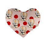 Chibi!charlie  Standard 16  Premium Flano Heart Shape Cushions Front