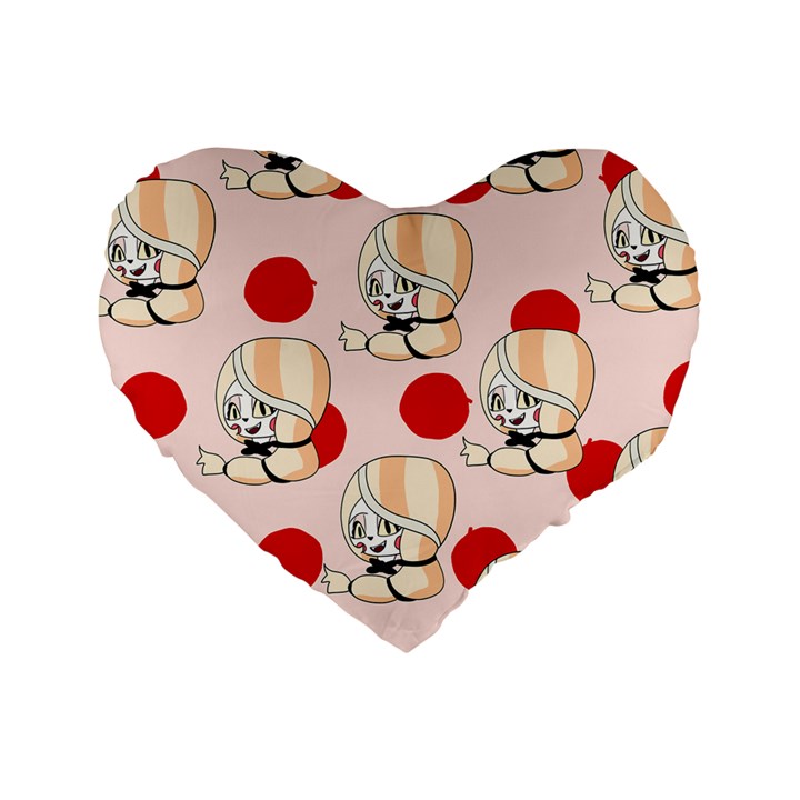 Chibi!charlie  Standard 16  Premium Flano Heart Shape Cushions