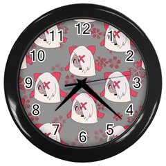 Chibi!vaggie  Wall Clock (black) by murosakiiro