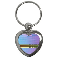 Glitched Vaporwave Hack The Planet Key Chain (heart) by WetdryvacsLair