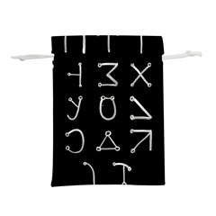 Heinrich Cornelius Agrippa Of Occult Philosophy 1651 Angelic Alphabet Or Celestial Writing Collected Inverted Lightweight Drawstring Pouch (l) by WetdryvacsLair