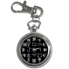 Heinrich Cornelius Agrippa Of Occult Philosophy 1651 Malachim Alphabet Collected Inverted Square Key Chain Watches by WetdryvacsLair