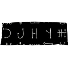 Heinrich Cornelius Agrippa Of Occult Philosophy 1651 Malachim Alphabet Collected Inverted Square Body Pillow Case (dakimakura) by WetdryvacsLair