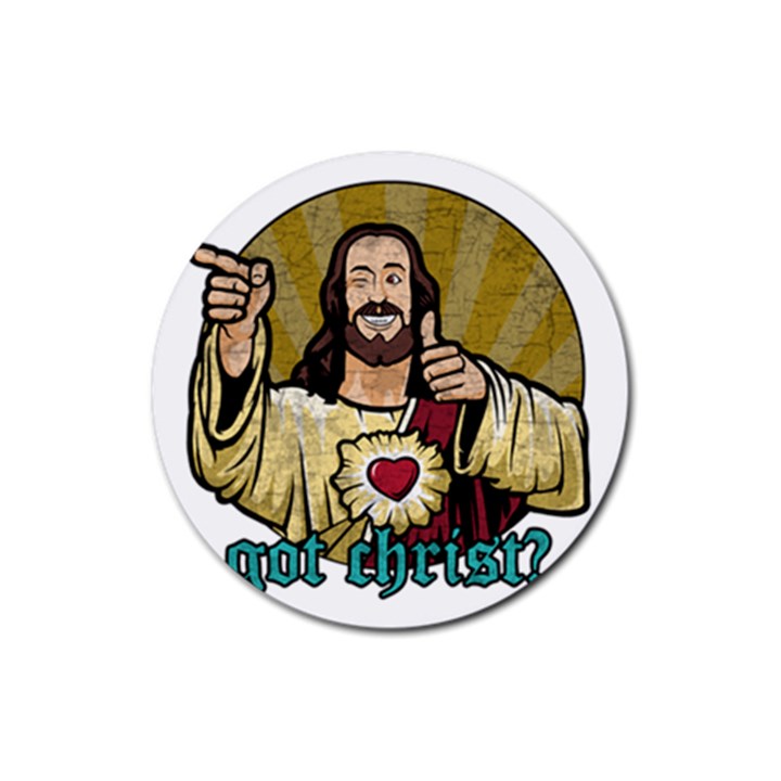 Buddy Christ Rubber Coaster (Round) 