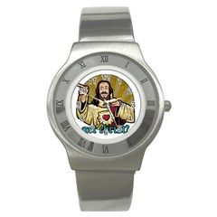 Buddy Christ Stainless Steel Watch by Valentinaart