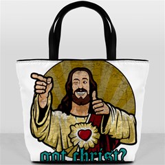 Buddy Christ Bucket Bag by Valentinaart