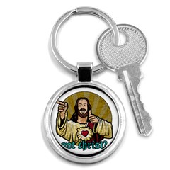 Buddy Christ Key Chain (round) by Valentinaart