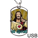 Buddy Christ Dog Tag USB Flash (Two Sides) Back