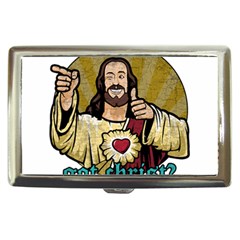 Buddy Christ Cigarette Money Case by Valentinaart