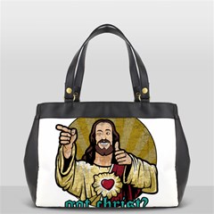 Buddy Christ Oversize Office Handbag by Valentinaart