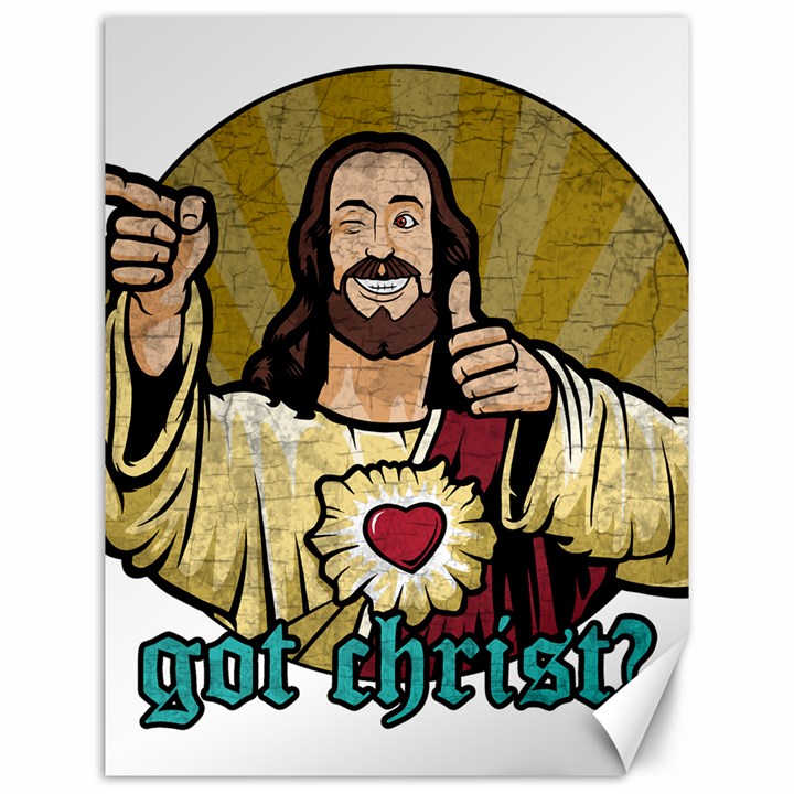 Buddy Christ Canvas 12  x 16 