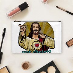 Buddy Christ Cosmetic Bag (medium) by Valentinaart