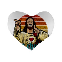 Got Christ? Standard 16  Premium Flano Heart Shape Cushions by Valentinaart