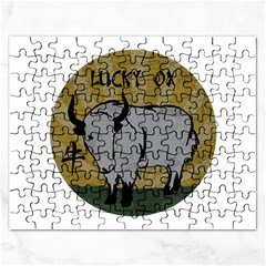 Chinese New Year ¨c Year Of The Ox Rectangular Jigsaw Puzzl by Valentinaart