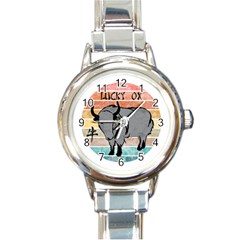 Chinese New Year ¨c Year Of The Ox Round Italian Charm Watch by Valentinaart