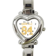 Orwell 84 Heart Italian Charm Watch by Valentinaart