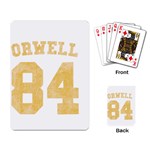 Orwell 84 Playing Cards Single Design (Rectangle) Back