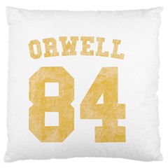 Orwell 84 Standard Flano Cushion Case (one Side) by Valentinaart