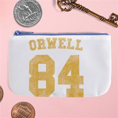 Orwell 84 Large Coin Purse by Valentinaart