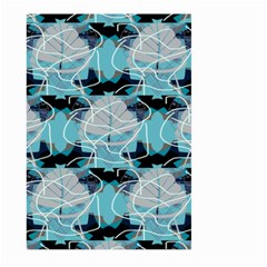 Digital Waves Large Garden Flag (two Sides) by Sparkle