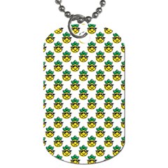 Holiday Pineapple Dog Tag (one Side) by Sparkle