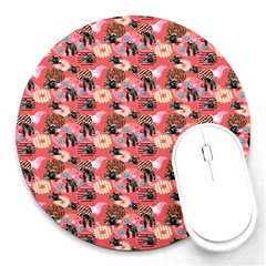 Sweet Donuts Round Mousepads by Sparkle