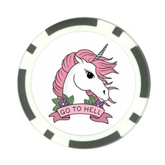 Go To Hell Poker Chip Card Guard by Valentinaart