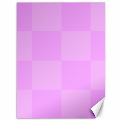 Pink Gingham Check Squares Canvas 36  X 48  by yoursparklingshop