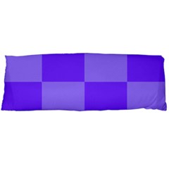 Purple Gingham Check Squares Pattern Body Pillow Case (dakimakura) by yoursparklingshop