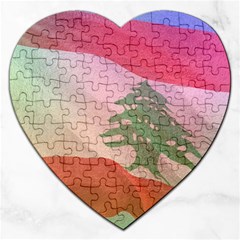 Lebanon Jigsaw Puzzle (heart) by AwesomeFlags