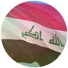 Iraq Wooden Puzzle Round by AwesomeFlags