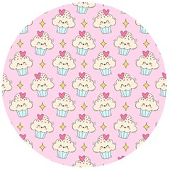 Kawaii Cupcake  Wooden Bottle Opener (round) by lisamaisak