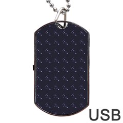 Black Stars Dog Tag Usb Flash (two Sides) by Sparkle