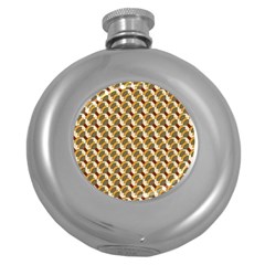 Abstract Illusion Round Hip Flask (5 Oz) by Sparkle