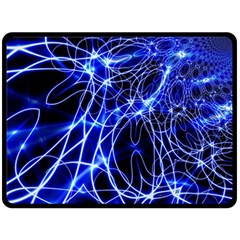 Lines Flash Light Mystical Fantasy Double Sided Fleece Blanket (large)  by Dutashop