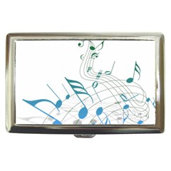 Music Notes Cigarette Money Case by Dutashop