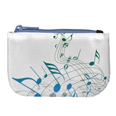 Music Notes Large Coin Purse by Dutashop