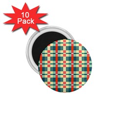 Texture Plaid 1 75  Magnets (10 Pack)  by Dutashop