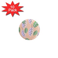 Leaf Pink 1  Mini Magnet (10 Pack)  by Dutashop