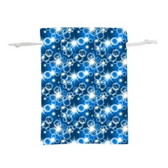 Star Hexagon Deep Blue Light Lightweight Drawstring Pouch (s) by Dutashop