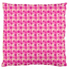 Heart Pink Large Cushion Case (one Side) by Dutashop