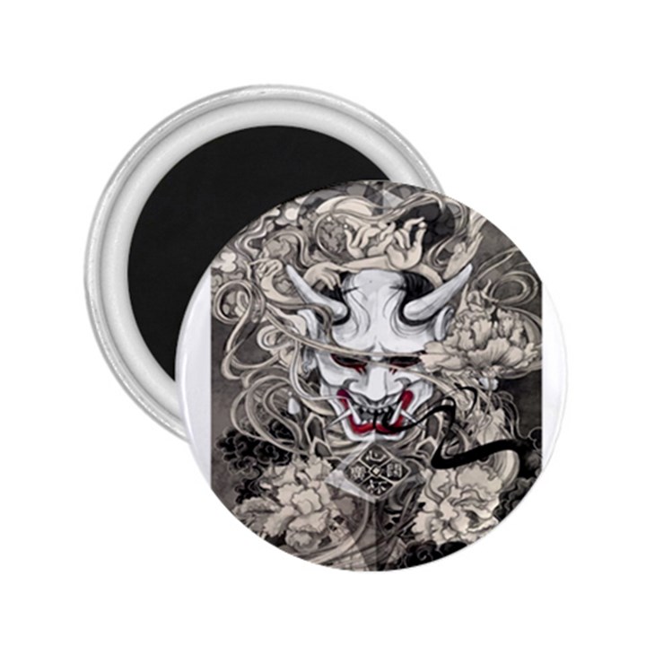 Samurai Oni Mask 2.25  Magnets