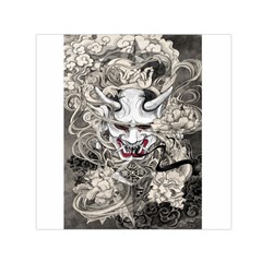 Samurai Oni Mask Small Satin Scarf (square) by Saga96