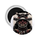 Samurai Oni Mask 2.25  Magnets Front