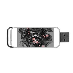 Samurai Oni Mask Portable Usb Flash (two Sides) by Saga96