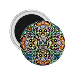 Sugar Skulls Pattern 2 25  Magnets by ExtraAwesomeSauce