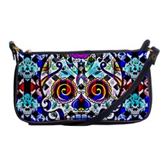 Sugar Skull Pattern 2 Shoulder Clutch Bag by ExtraAwesomeSauce