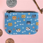 Cute Cat Pattern Mini Coin Purse Front